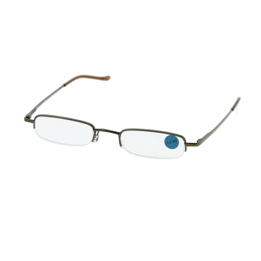 Lunettes De Lecture Demi Cerclées Rectangle Marron 4 Lunettes De Lecture Demi Cerclées Rectangle Marron – Image 2