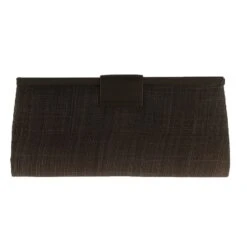 Pochette Aspect Sisal Fermé Avec Rabat Aimant Marron -Accessoires De Mode pdtimg 3706294hd