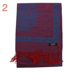 Echarpe Avec Franges Garnie Des Motifs Fantaisie -Accessoires De Mode pdtimg 3743679hd