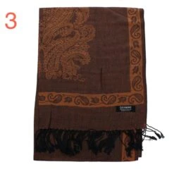 Echarpe Avec Franges Garnie Des Motifs Fantaisie -Accessoires De Mode pdtimg 3743680hd