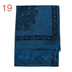 Echarpe Avec Franges Garnie Des Motifs Fantaisie -Accessoires De Mode pdtimg 3743696hd