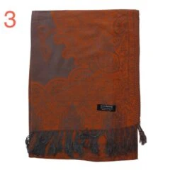 Echarpe Finition Effrangée Avec Motif En Cachemire -Accessoires De Mode pdtimg 3743719hd