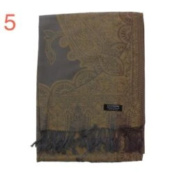 Echarpe Finition Effrangée Avec Motif En Cachemire -Accessoires De Mode pdtimg 3743721hd