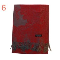 Echarpe Finition Effrangée Avec Motif En Cachemire -Accessoires De Mode pdtimg 3743722hd