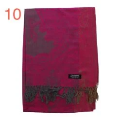Echarpe Finition Effrangée Avec Motif En Cachemire -Accessoires De Mode pdtimg 3743726hd