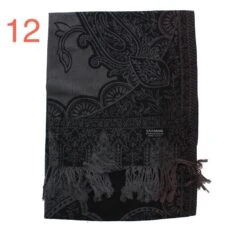 Echarpe Finition Effrangée Avec Motif En Cachemire -Accessoires De Mode pdtimg 3743728hd