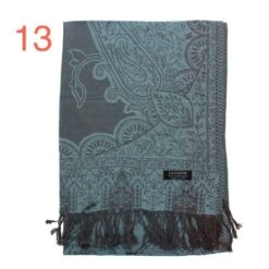 Echarpe Finition Effrangée Avec Motif En Cachemire -Accessoires De Mode pdtimg 3743729hd