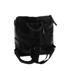 Sac à Dos Noir Avec Poches à Zip Vertical Sur Le Devant -Accessoires De Mode pdtimg 3928363hd