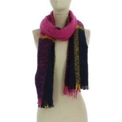 Assortiment écharpe à Motif Avec Franges Effilochées -Accessoires De Mode pdtimg 3997776hd