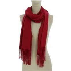 Assortiment écharpe Unie à Longues Franges Torsadées -Accessoires De Mode pdtimg 3997834hd