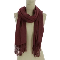 Assortiment écharpe Unie à Longues Franges Torsadées -Accessoires De Mode pdtimg 3997835hd