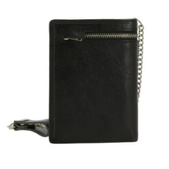Portefeuille En Cuir Vachette Avec Chaine Et Protection Anti Fraude Noir -Accessoires De Mode pdtimg 4003993hd