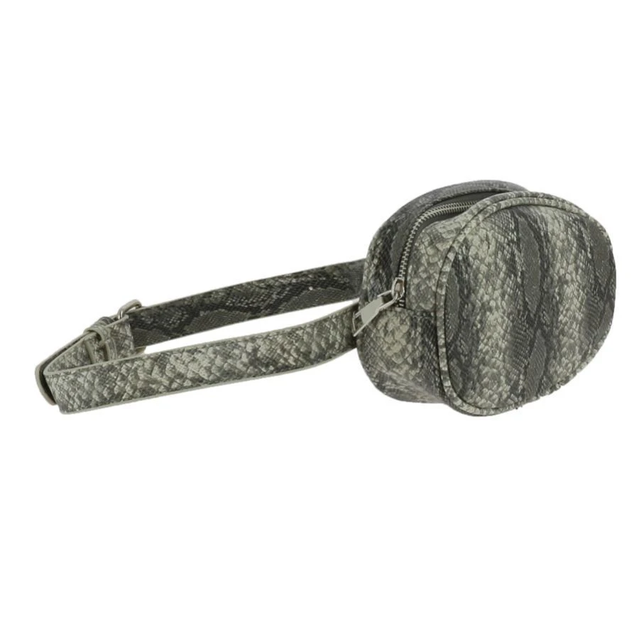 Sac Banane Aspect Reptile Avec Fermeture Zippée Gris 4 Sac Banane Aspect Reptile Avec Fermeture Zippée Gris – Image 2