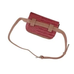 Sac Banane à Rabat Imitation Peau De Crocodile Rose -Accessoires De Mode pdtimg 4119634hd