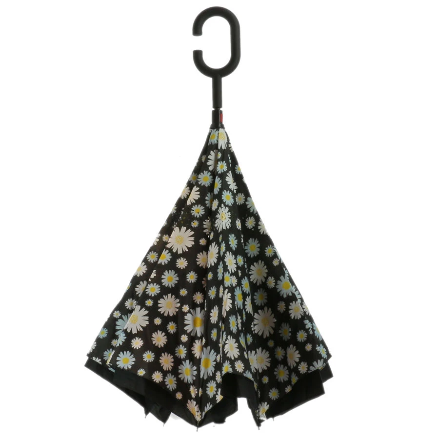 Parapluie Ouverture Inversée Fleuri De Type Marguerite 4 Parapluie Ouverture Inversée Fleuri De Type Marguerite – Image 2