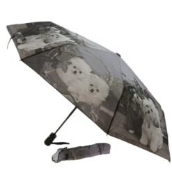 Parapluie Pliant Automatique à Motif Multitude D'animaux -Accessoires De Mode pdtimg 4144758hd