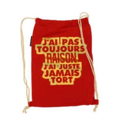 Sac à Dos «J'ai Pas Toujours Raison. J'ai Juste Jaumais Tort» Coloris Variés -Accessoires De Mode pdtimg 4171832hd