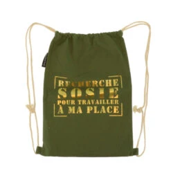 Sac à Dos «Recherche Sosie Pour Travailler à Ma Place» Coloris Variés -Accessoires De Mode pdtimg 4171983hd