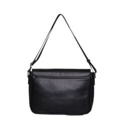 Sac Reporter Uni Noir Porté En Bandoulière Avec Rabat -Accessoires De Mode pdtimg 4231921hd