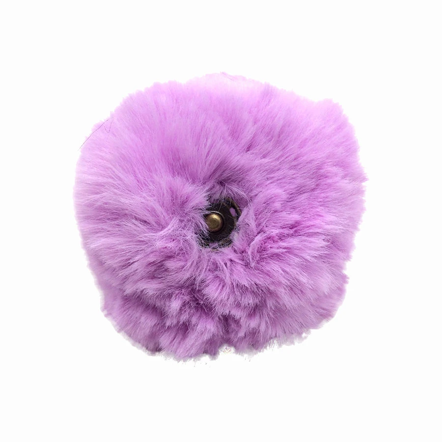 Pompons Imitation Fourrure De Lapin (1 Pompon Lilas Et 2 Pompons De Couleurs Aléatoires) 4 Pompons Imitation Fourrure De Lapin (1 Pompon Lilas Et 2 Pompons De Couleurs Aléatoires) – Image 2