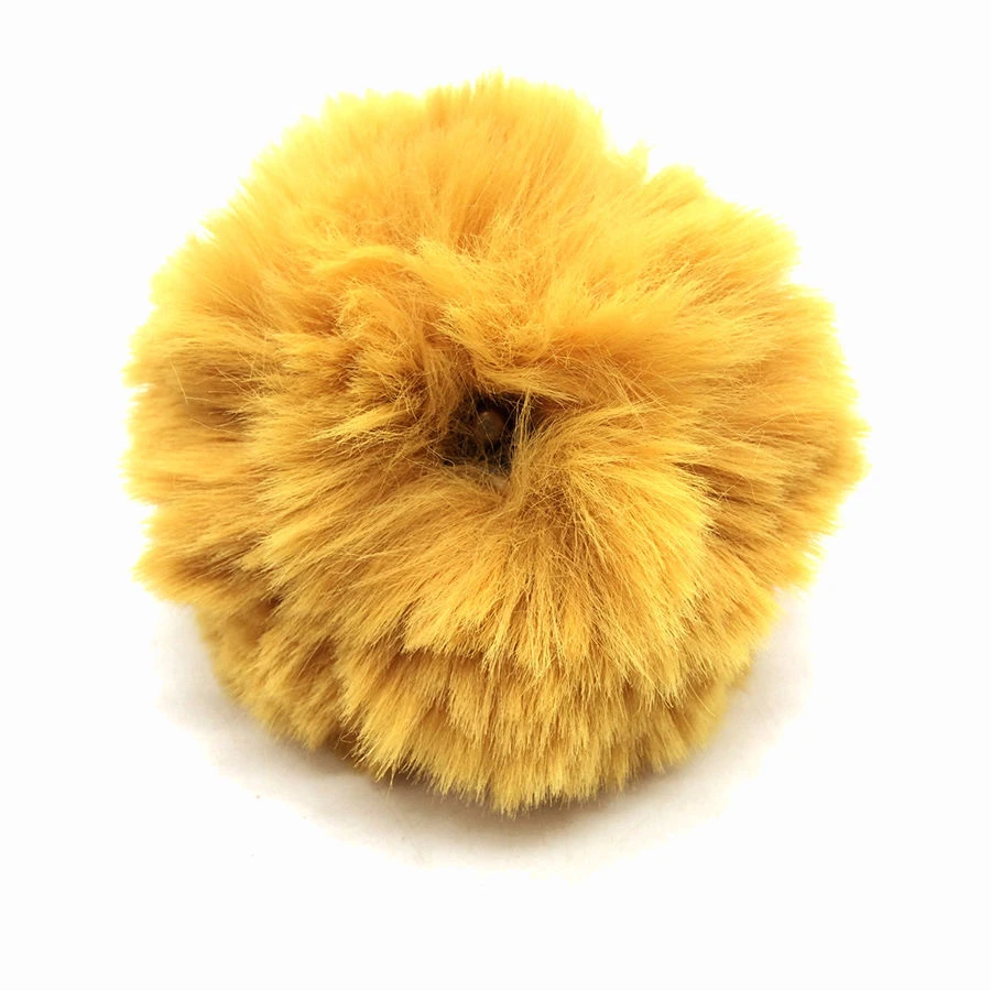 Pompons Imitation Fourrure De Lapin (1 Pompon Moutarde Et 2 Pompons De Couleurs Aléatoires) 5 Pompons Imitation Fourrure De Lapin (1 Pompon Moutarde Et 2 Pompons De Couleurs Aléatoires) – Image 3