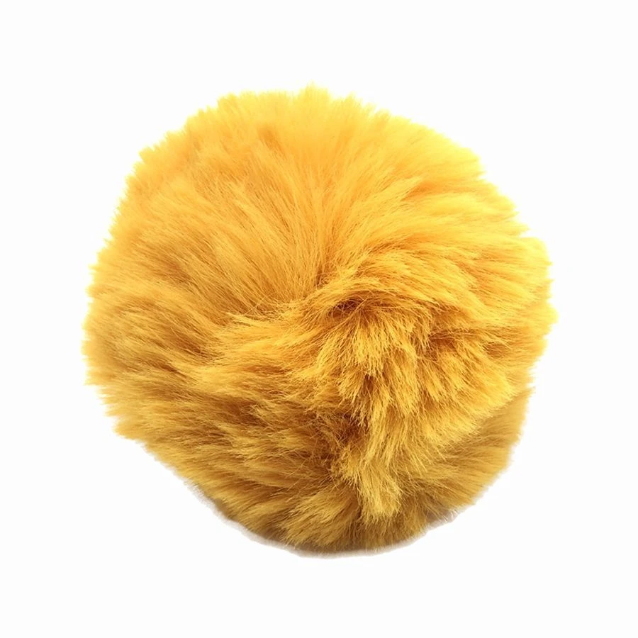 Pompons Imitation Fourrure De Lapin (1 Pompon Moutarde Et 2 Pompons De Couleurs Aléatoires) 4 Pompons Imitation Fourrure De Lapin (1 Pompon Moutarde Et 2 Pompons De Couleurs Aléatoires) – Image 2