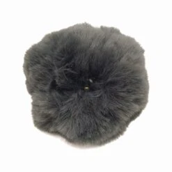 Pompons Imitation Fourrure De Lapin (1 Pompon Gris Foncé Et 2 Pompons De Couleurs Aléatoires) -Accessoires De Mode pdtimg 4284040hd