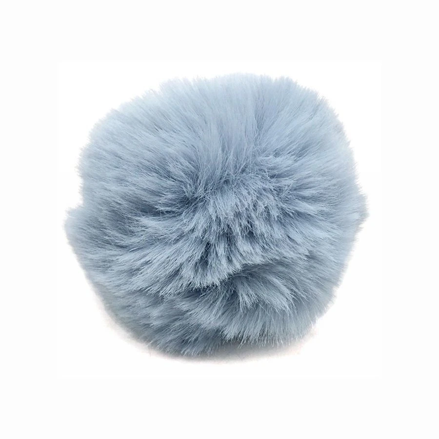 Pompons Imitation Fourrure De Lapin (1 Pompon Bleu Ciel Et 2 Pompons De Couleurs Aléatoires) 4 Pompons Imitation Fourrure De Lapin (1 Pompon Bleu Ciel Et 2 Pompons De Couleurs Aléatoires) – Image 2