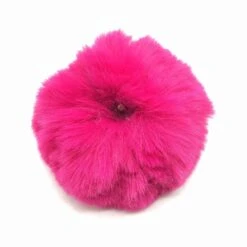 Pompons Imitation Fourrure De Lapin (1 Pompon Fuchsia Et 2 Pompons De Couleurs Aléatoires) -Accessoires De Mode pdtimg 4284058hd
