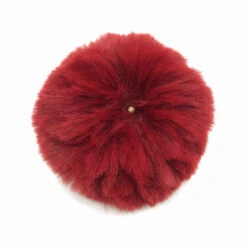 Pompons Imitation Fourrure De Lapin (1 Pompon Rouge Foncé Et 2 Pompons De Couleurs Aléatoires) -Accessoires De Mode pdtimg 4284070hd