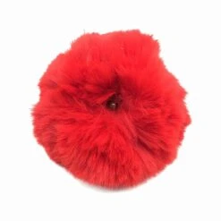 Pompons Imitation Fourrure De Lapin (1 Pompon Rouge Et 2 Pompons De Couleurs Aléatoires) -Accessoires De Mode pdtimg 4284072hd