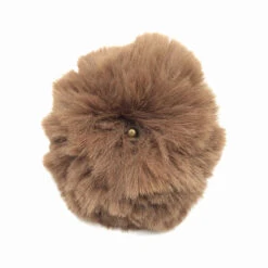 Pompons Imitation Fourrure De Lapin (1 Pompon Taupe Et 2 Pompons De Couleurs Aléatoires) -Accessoires De Mode pdtimg 4284076hd