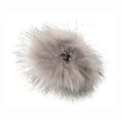 Pompons Fausse Fourrure De Marmotte ( 1 Pompon Gris Clair Et 2 Pompons De Couleurs Aléatoires) -Accessoires De Mode pdtimg 4284111hd