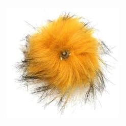 Pompons Fausse Fourrure De Marmotte ( 1 Pompon Jaune Foncé Et 2 Pompons De Couleurs Aléatoires) -Accessoires De Mode pdtimg 4284122hd