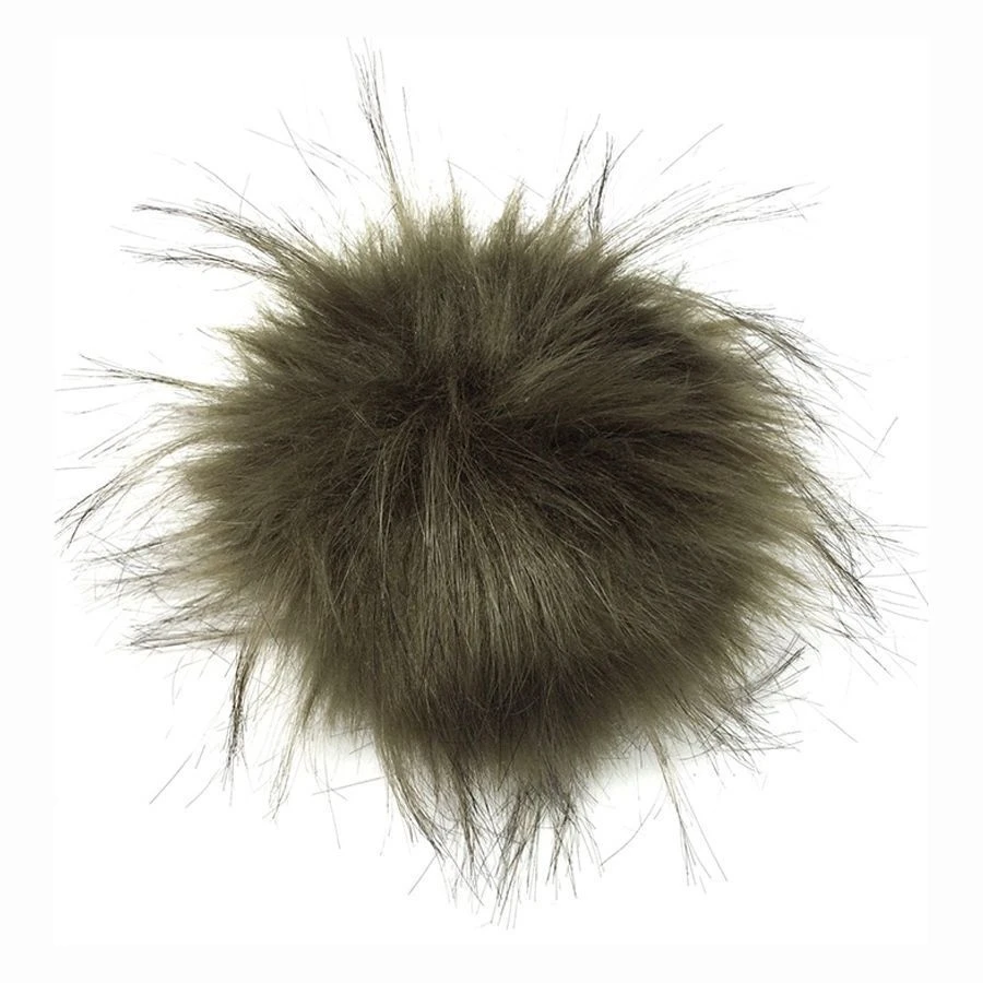 Pompons Fausse Fourrure De Marmotte ( 1 Pompon Kaki Et 2 Pompons De Couleurs Aléatoires) 4 Pompons Fausse Fourrure De Marmotte ( 1 Pompon Kaki Et 2 Pompons De Couleurs Aléatoires) – Image 2