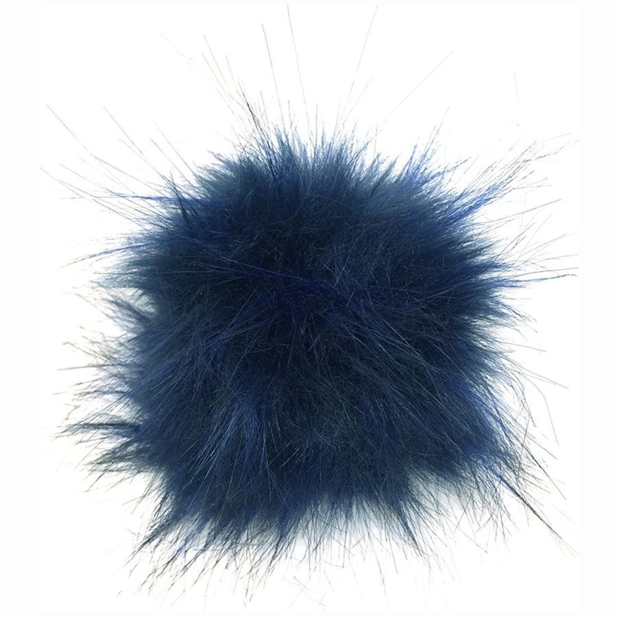 Pompons Fausse Fourrure De Marmotte ( 1 Pompon Marine Et 2 Pompons De Couleurs Aléatoires) 4 Pompons Fausse Fourrure De Marmotte ( 1 Pompon Marine Et 2 Pompons De Couleurs Aléatoires) – Image 2