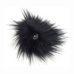 Pompons Fausse Fourrure De Marmotte ( 1 Pompon Noir Et 2 Pompons De Couleurs Aléatoires) -Accessoires De Mode pdtimg 4284143hd