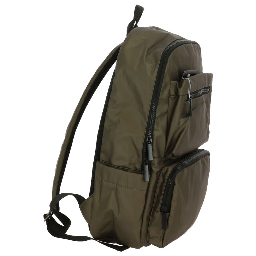 Sac à Dos Coloris Uni Café équipé Plusieurs Rangements 4 Sac à Dos Coloris Uni Café équipé Plusieurs Rangements – Image 2