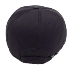 Casquette à Cache Oreilles Noir Avec Reliure Sur La Visière -Accessoires De Mode pdtimg 4296640hd