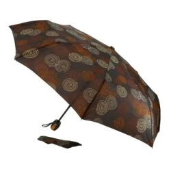 Parapluie Pliant Automatique à Imprimé Tourbillonnants -Accessoires De Mode pdtimg 4302088hd