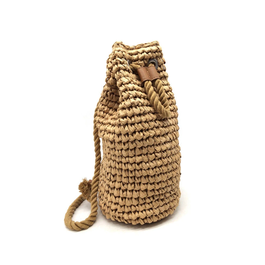 Sac à Dos Forme Cylindrique Tissé à La Main Camel 4 Sac à Dos Forme Cylindrique Tissé à La Main Camel – Image 2