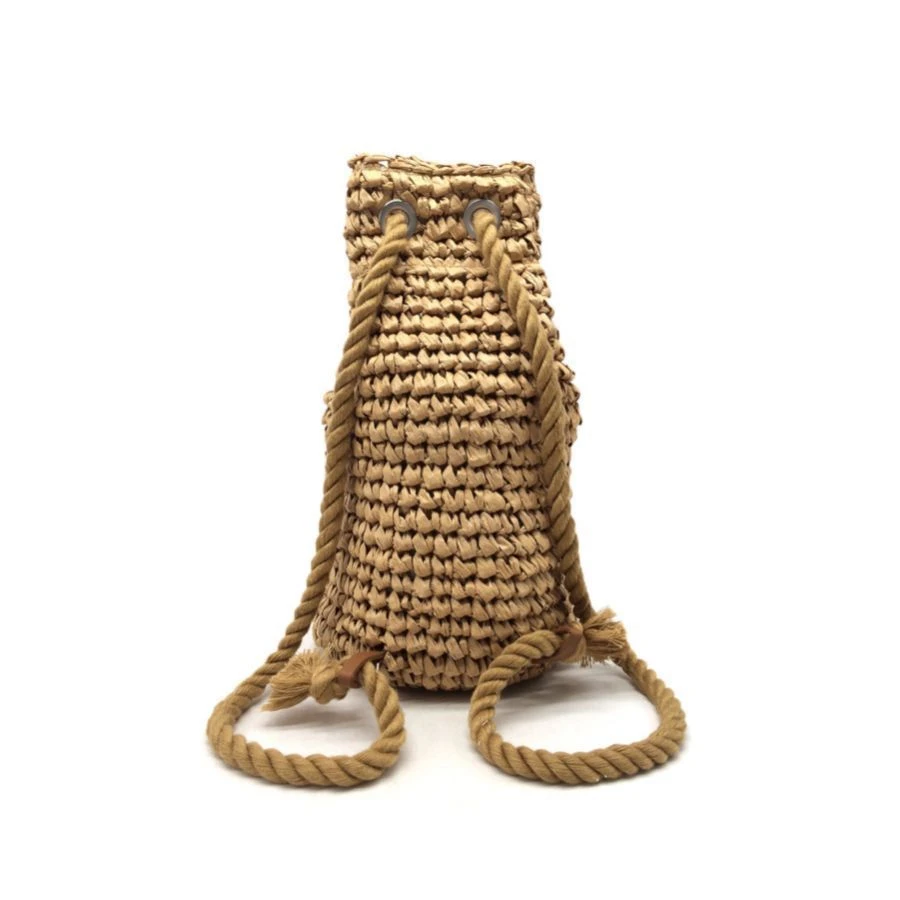 Sac à Dos Forme Cylindrique Tissé à La Main Camel 5 Sac à Dos Forme Cylindrique Tissé à La Main Camel – Image 3