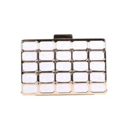 Minaudière Rigide Rectangle Structuré Avec Effet Marbré -Accessoires De Mode pdtimg 4431080hd