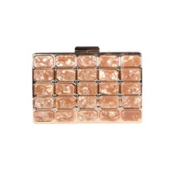 Minaudière Rigide Rectangle Structuré Avec Effet Marbré -Accessoires De Mode pdtimg 4431083hd