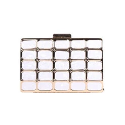 Minaudière Rigide Rectangle Structuré Avec Effet Marbré -Accessoires De Mode pdtimg 4431084hd