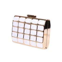 Minaudière Rigide Rectangle Structuré Avec Effet Marbré -Accessoires De Mode pdtimg 4431085hd