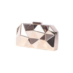 Minaudière En Métal Effet Poli Avec Forme Géométrique -Accessoires De Mode pdtimg 4431118hd