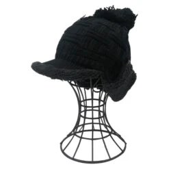 Bonnet Adulte Style Chapka Maille Tricotée Avec Pompon -Accessoires De Mode pdtimg 4502339hd