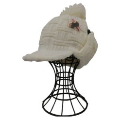 Bonnet Adulte Style Chapka Maille Tricotée Avec Pompon -Accessoires De Mode pdtimg 4502341hd
