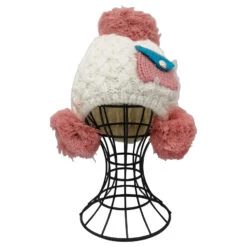 Bonnet Torsadé à Pompons Avec Poche En Rabat Décor Dentelle -Accessoires De Mode pdtimg 4503964hd